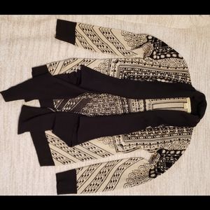 NORDSTROM Drape Front Patterned Cardigan